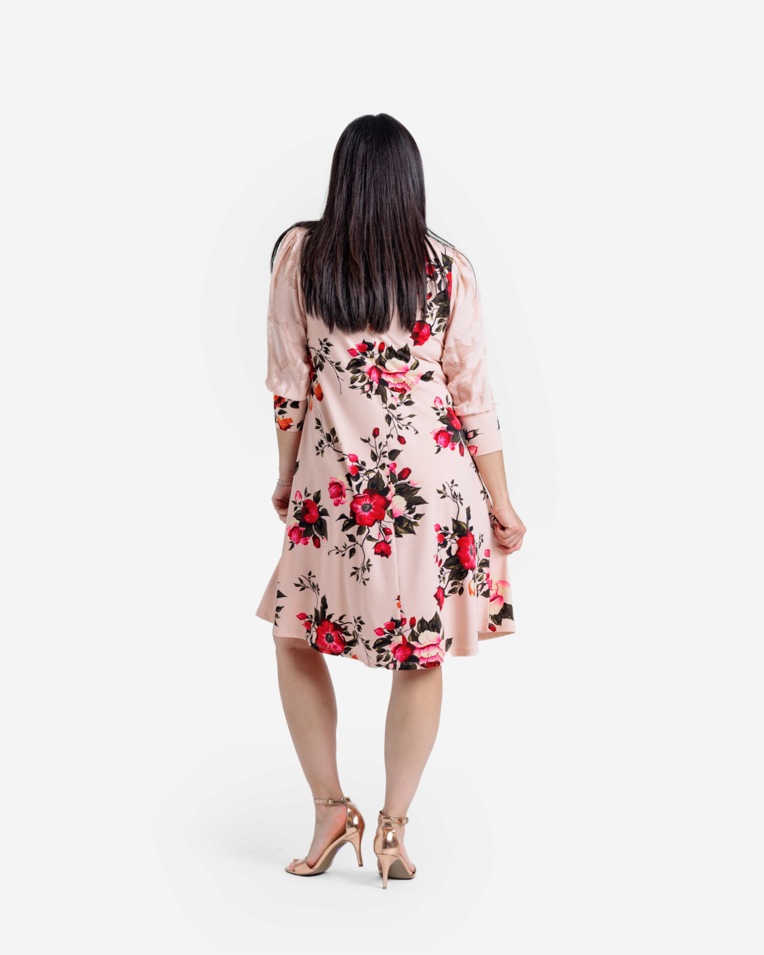 Angela Mixed Media ¾ Sleeve Dress – lularoe