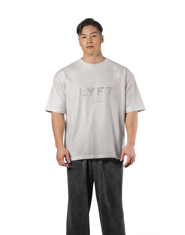 LÝFT Logo Vintage Big T-Shirt V.2 - Ivory