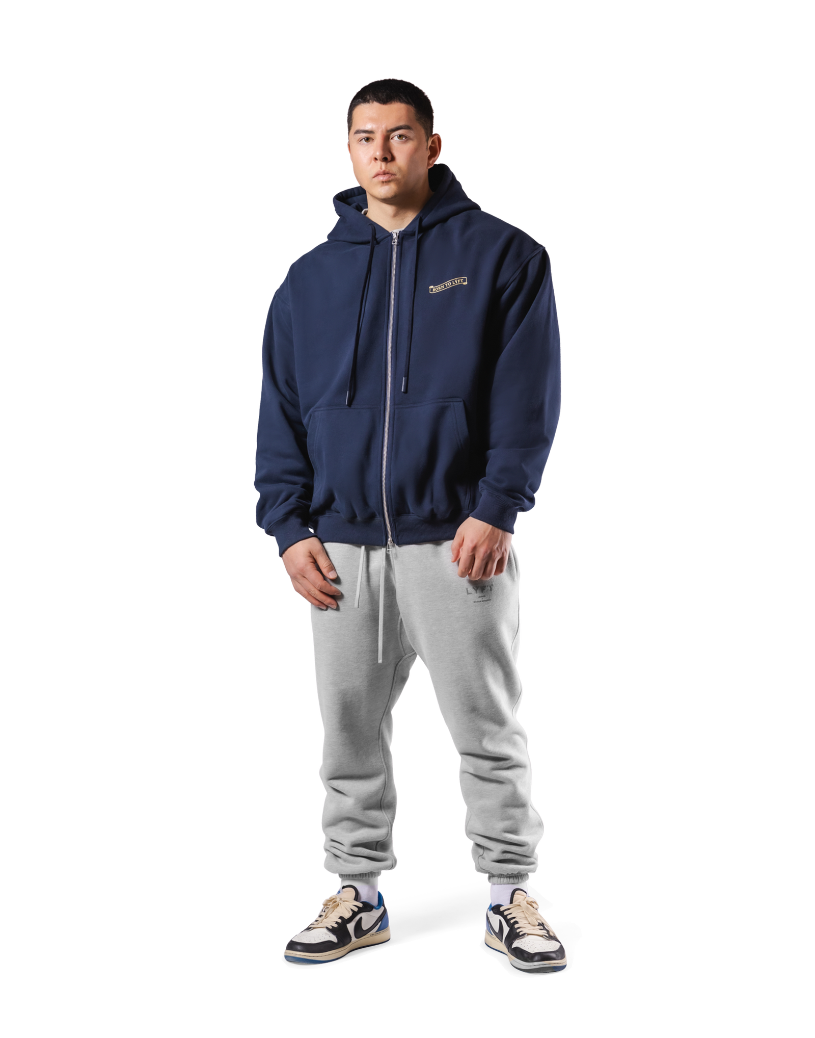 Classic Flag Zip-Up Hoodie - Navy – LÝFT
