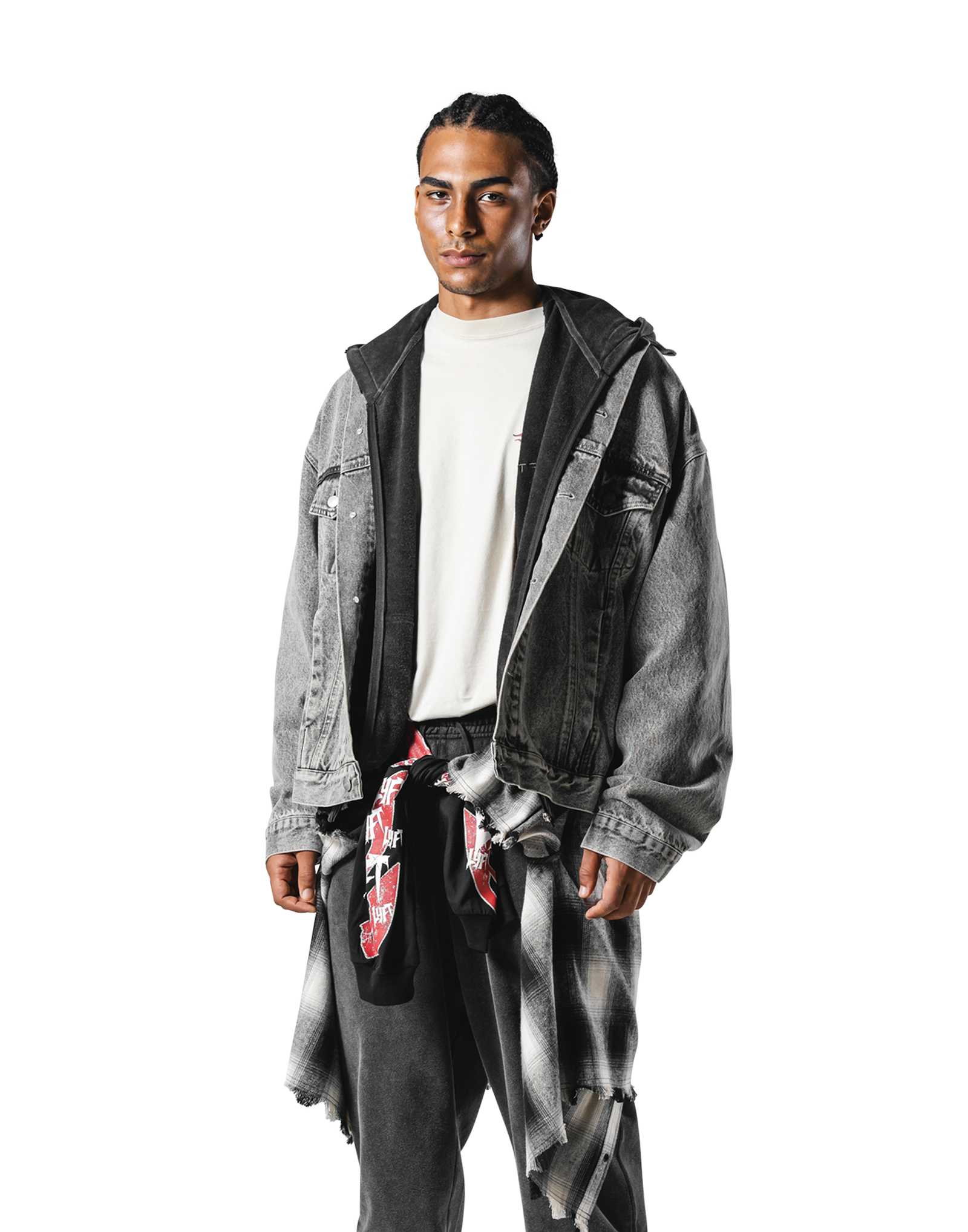 Oversize Denim Jacket - Black – LÝFT