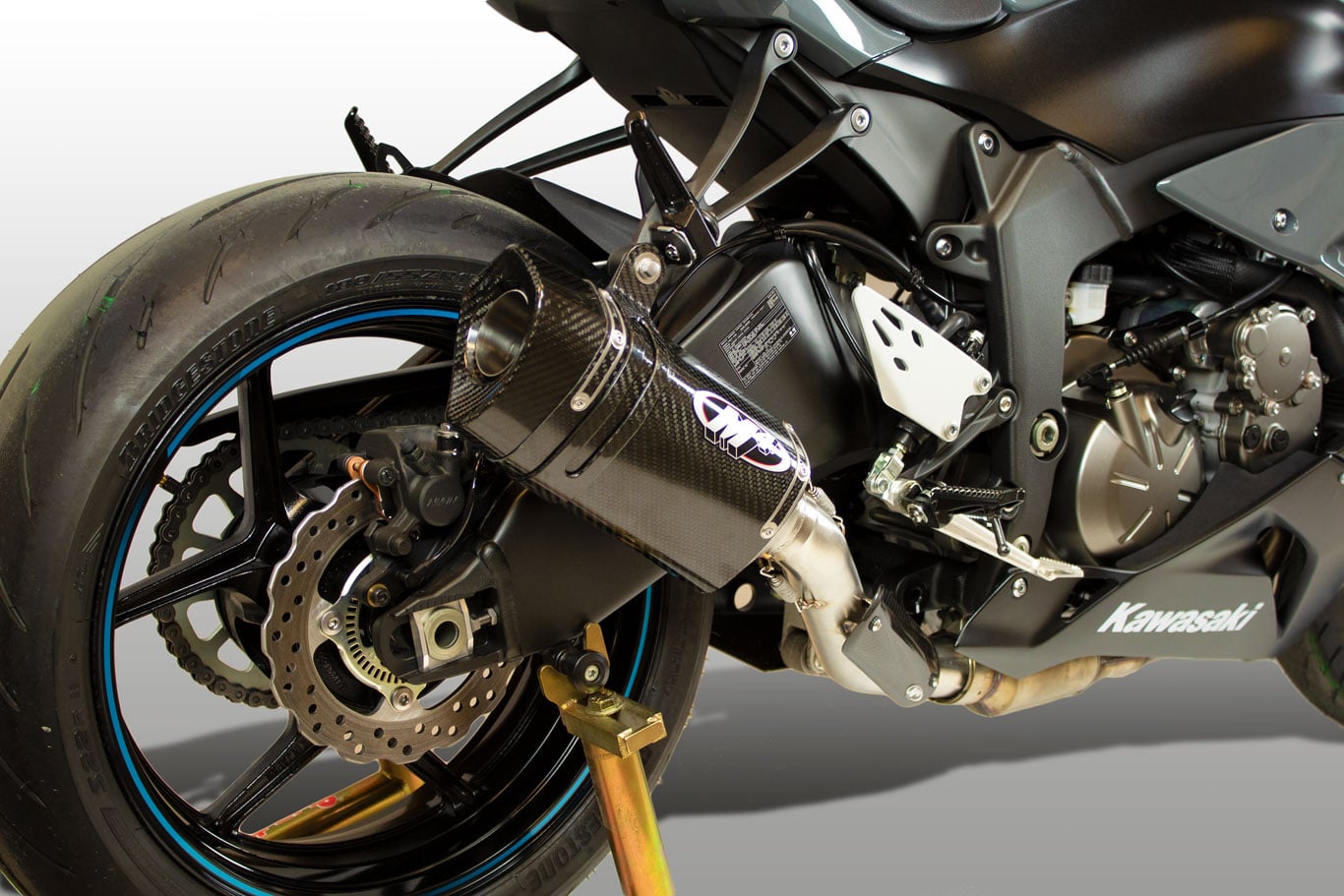 2009-2026 Kawasaki ZX-6R Slip-On Tech1 Carbon – Shop M4 Exhaust