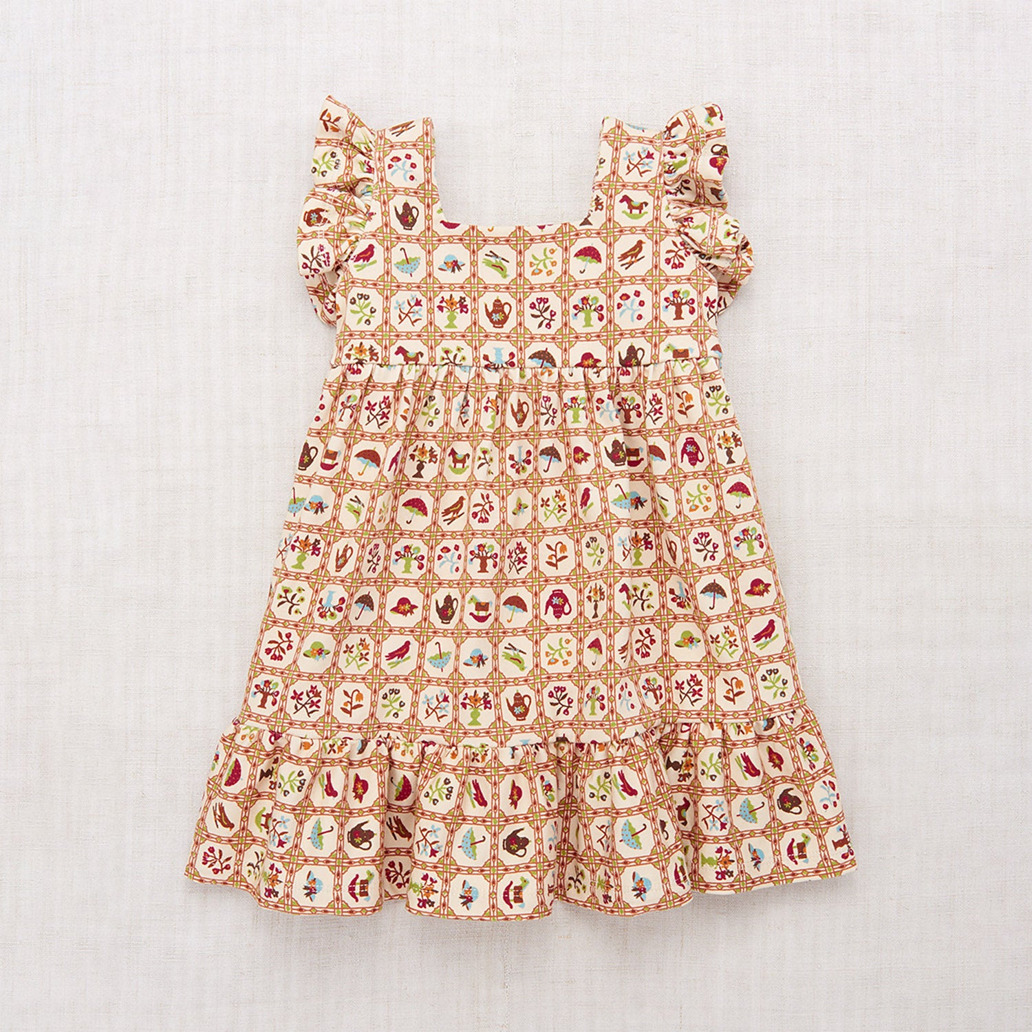 Pima Cotton Ruffle Sleeve Dress - String Trellis – MamaOwl