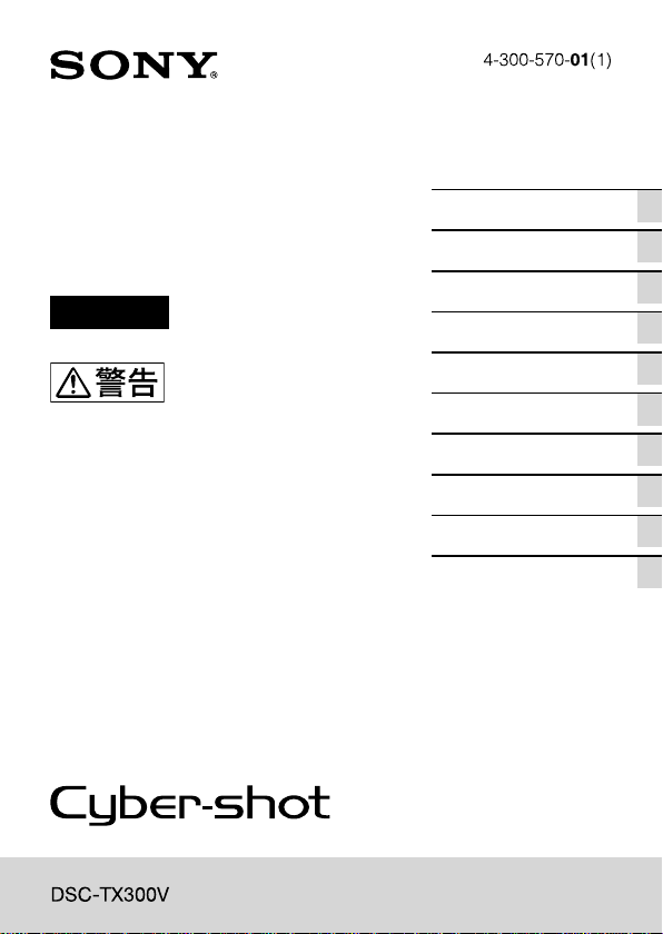 説明書 ソニー Cyber-shot DSC-TX300V デジタルカメラ