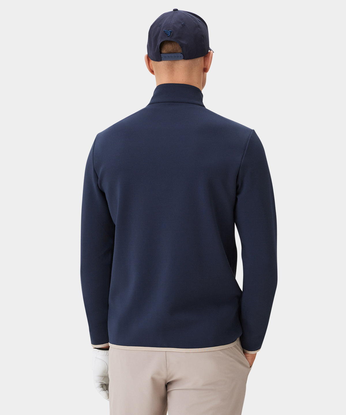 Men's Navy Blue Therma Quarter Zip - Macade Golf