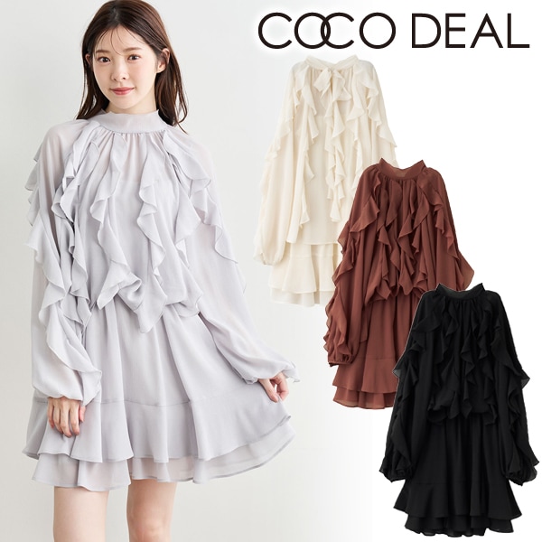 SALE40%OFF】COCODEAL ココディール カスケードボウタイフリルミニ