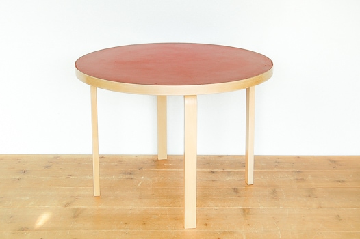 artek アアルト テーブル ビンテージ 赤リノリウム 北欧 ウェグナー