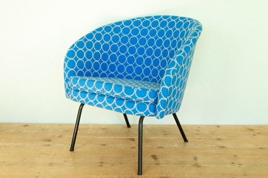 北欧家具 フィンランド製 ビンテージ シングルソファ×ミナ・ペルホネン