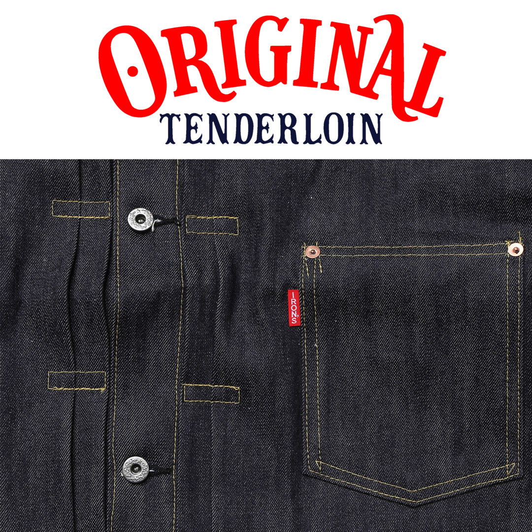 TENDERLOIN Denim JACKET 1944 38 40 42 INDIGO Rigid | JACKET