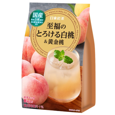 至福のとろける白桃＆黄金桃 8本入り 日東紅茶TeaMart