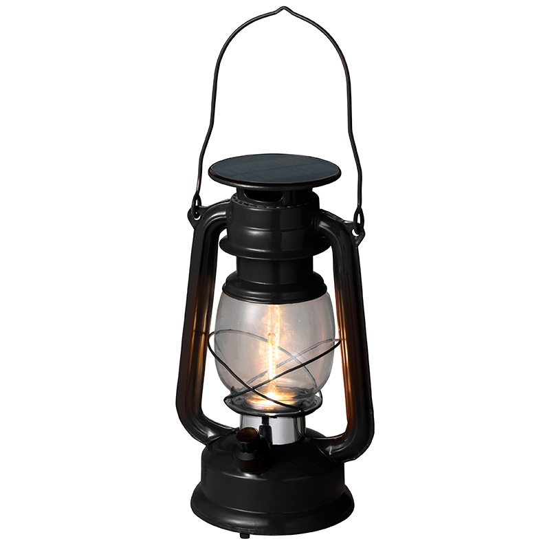 あかりクラシック ルミエールランタン ブラック 約幅15cm×奥行11.7cm