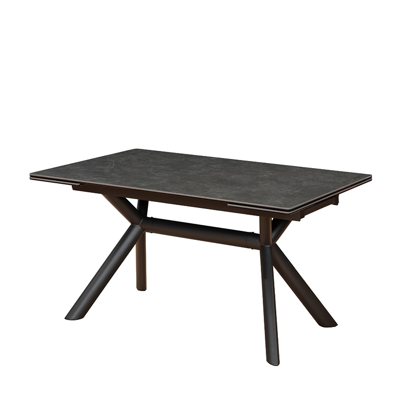 伸長ダイニングテーブル NICOLA mini 140EXT(HT2338B-GN-E)ブラック