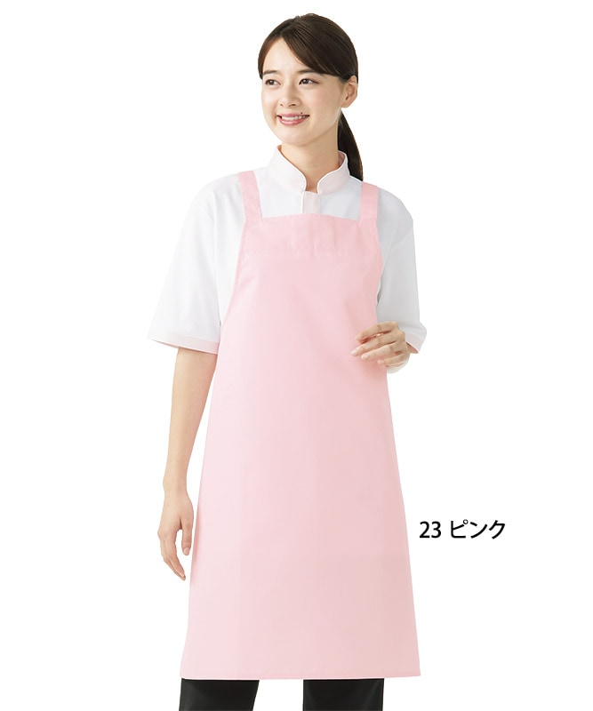 交織ウェザー胸当てエプロン[KAZEN製品] 584-2｜飲食店制服・フード