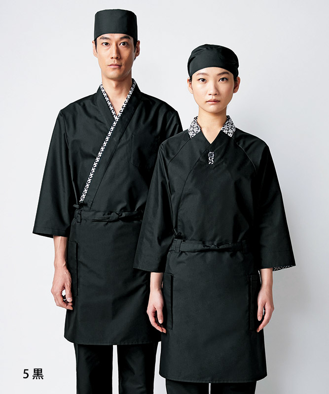 腰下エプロン[KAZEN製品] APK487｜飲食店制服・フードユニフォームの