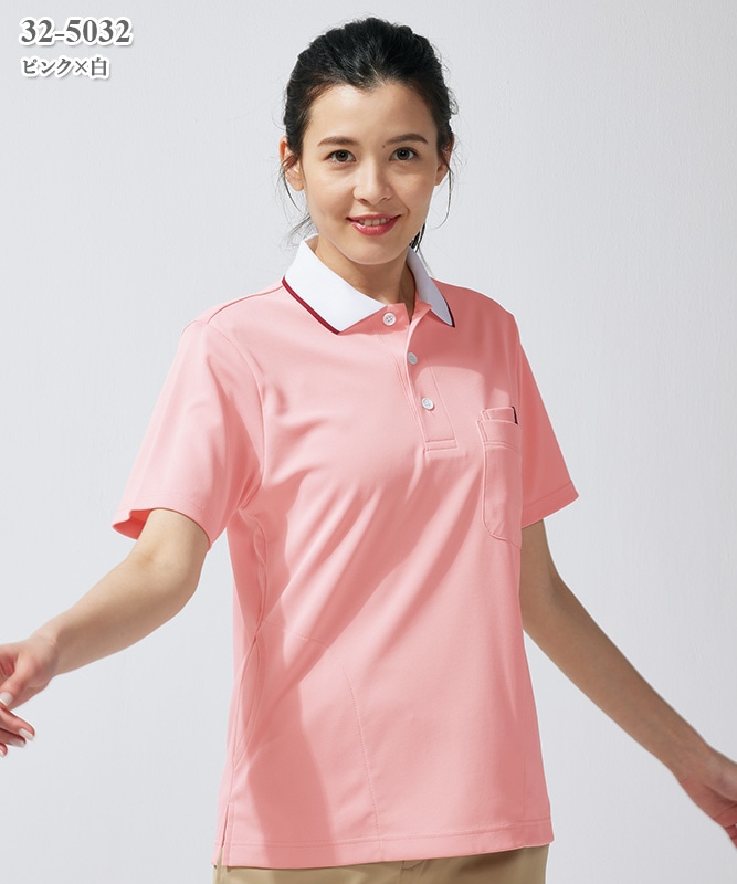 男女兼用ポロシャツ半袖[住商モンブラン製品] 32-5032～5039｜THS-白衣
