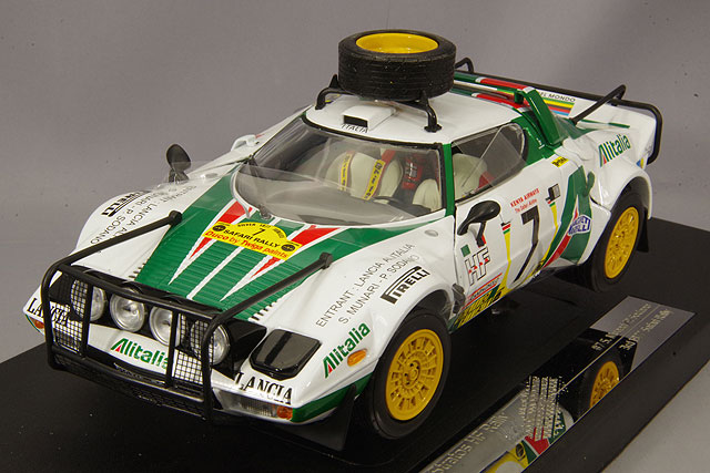 サンスター 1/18 ランチア ストラトス HF 1977 サファリ ラリー 3位 #7