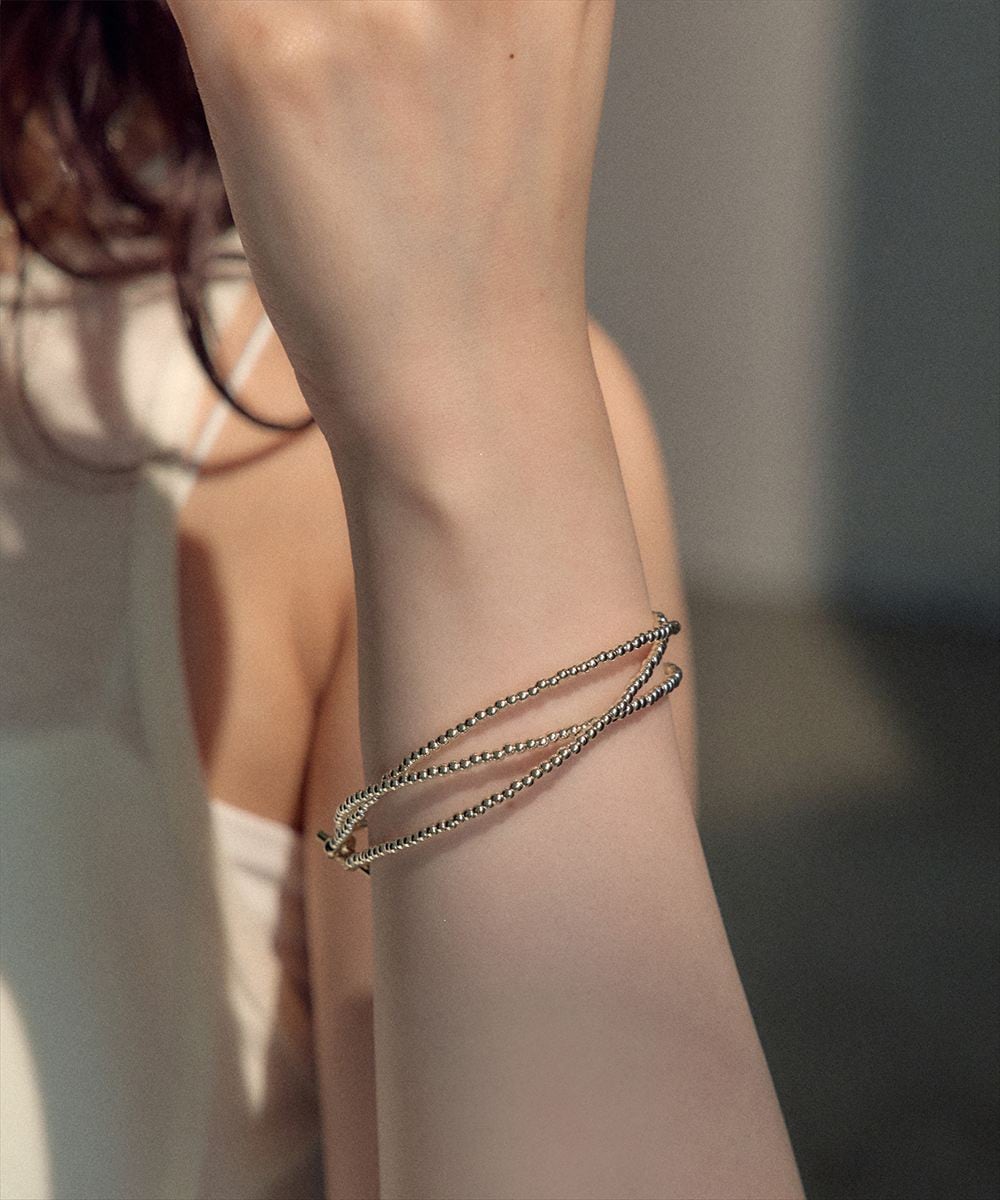 3連GDビーズブレスレット - 12Twelve Agenda(トゥエルブアジェンダ