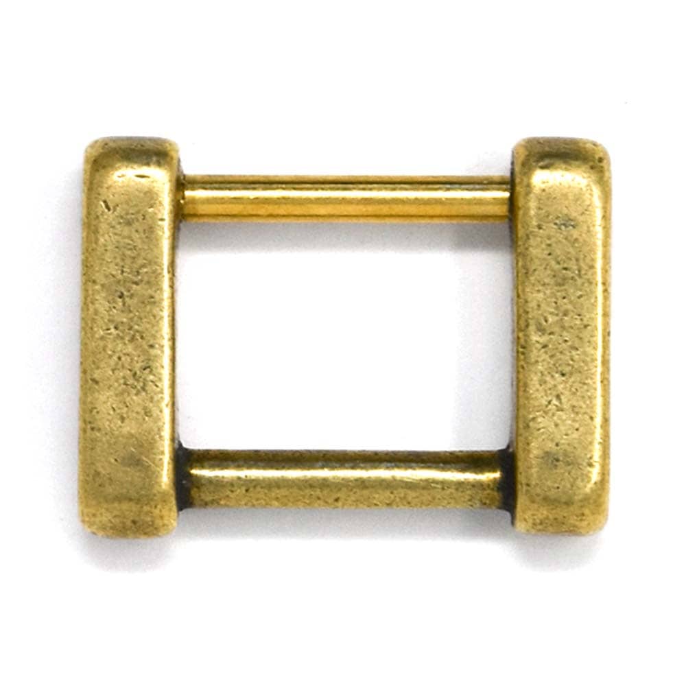 M728～731 / No.227 角カン ネジ式 15～23mm / 真鍮無垢 〈2個