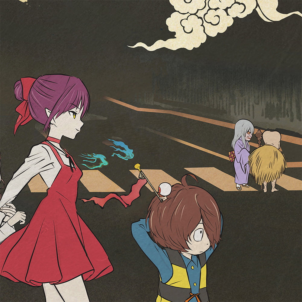 ゲゲゲ浮世絵「妖怪道路」｜ゲゲゲの鬼太郎コラボ｜浮世絵工房