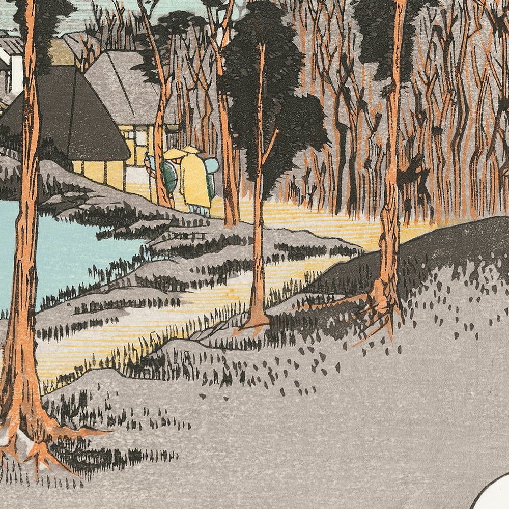 歌川広重「東海道五十三次 沼津 黄昏図」浮世絵木版画｜浮世絵工房