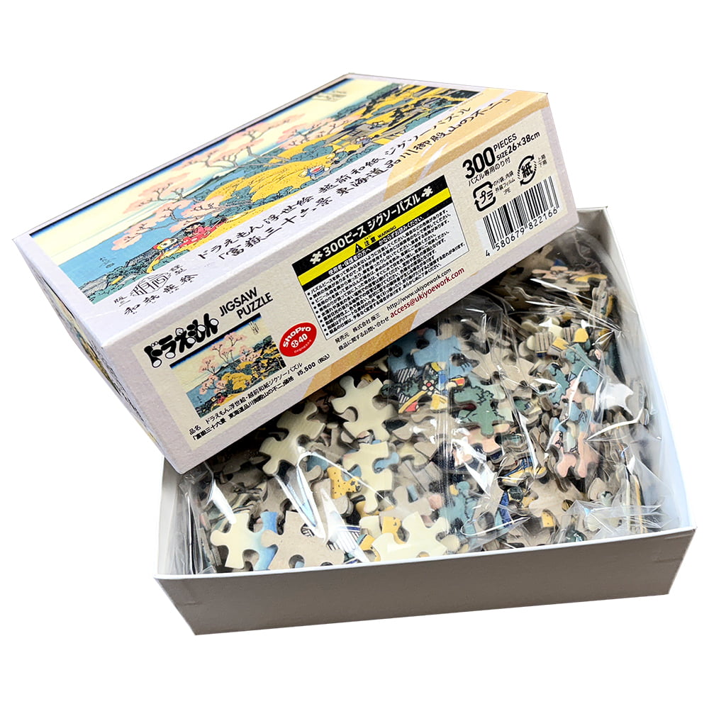 ドラえもん 浮世絵・越前和紙パズル「富嶽三十六景 東海道品川御殿山の