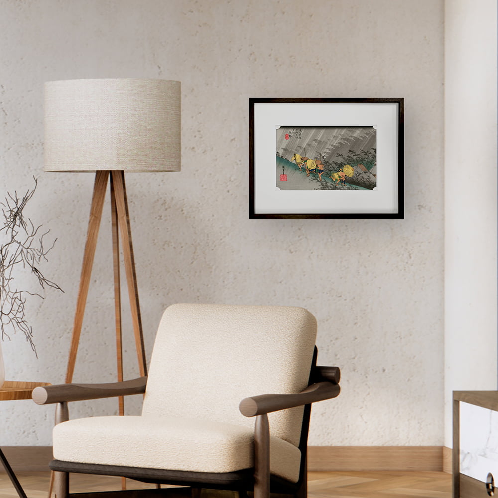 歌川広重「東海道五十三次 庄野 白雨」浮世絵木版画｜浮世絵工房