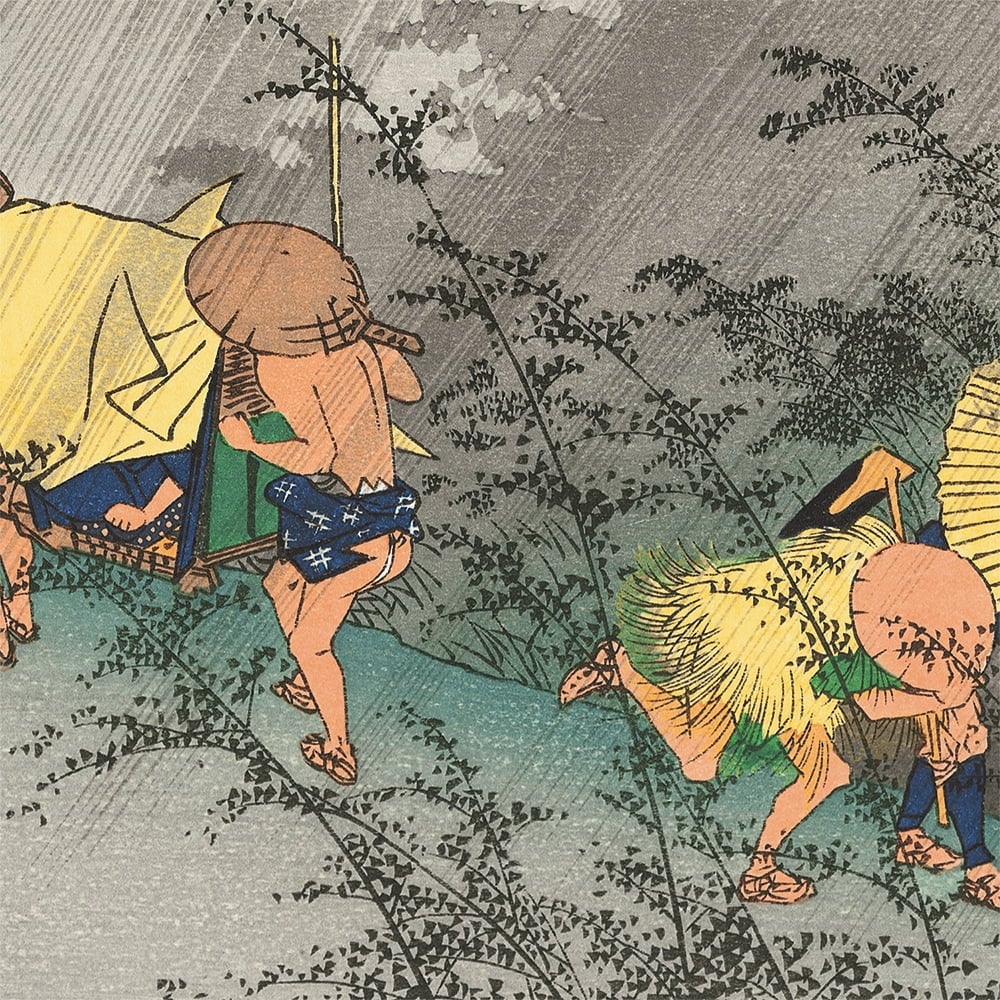 歌川広重「東海道五十三次 庄野 白雨」浮世絵木版画｜浮世絵工房