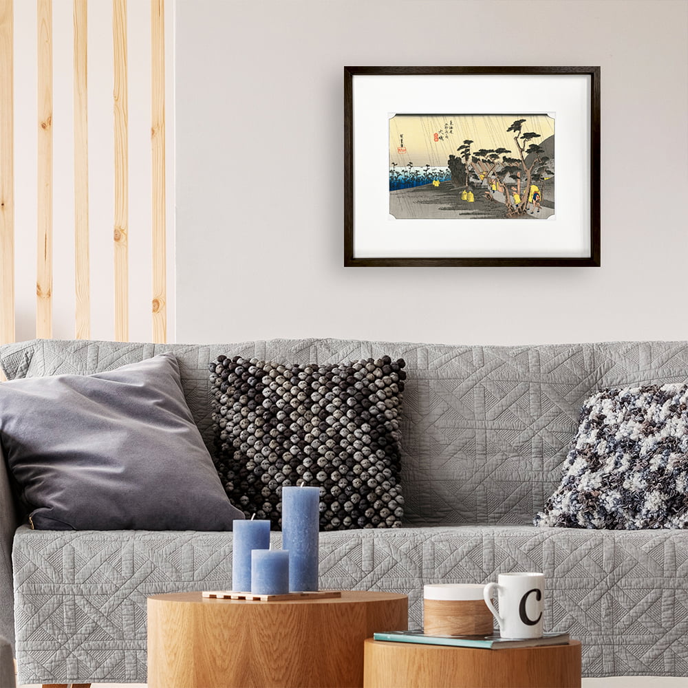 歌川広重「東海道五十三次 大磯 虎ヶ雨」浮世絵木版画｜浮世絵工房