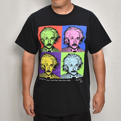 Imagine Einstein S/S T-Shirt（アインシュタイン Tシャツ）ブラック