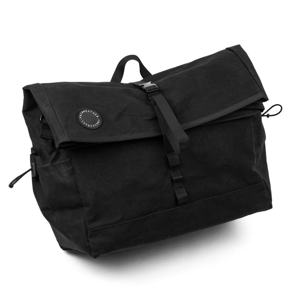 FAIRWEATHER front bag for brompton フレームあり wax black [フェア