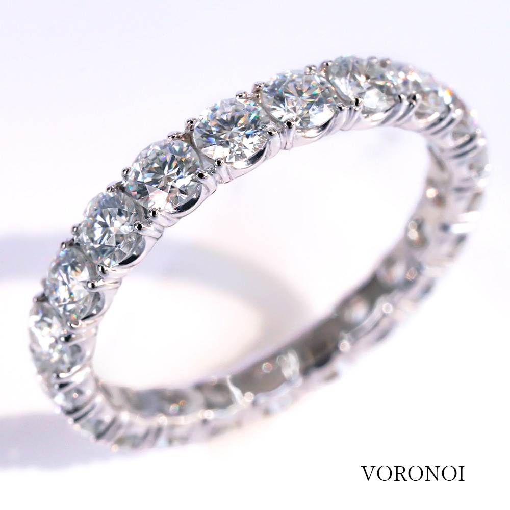 VORONOI ボロノイ フルエタニティリング ラボグロウン ダイヤ 2ct K18