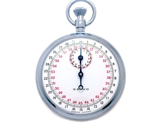 セイコー ストップウォッチ 15分積算計 Cal.9011 手巻 OH済 昭和38年