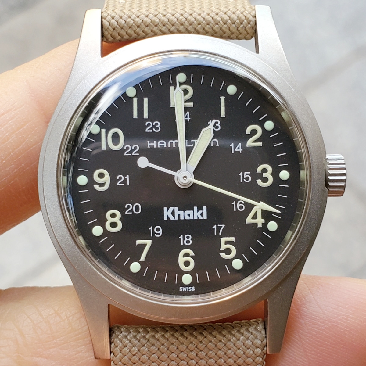 ハミルトン カーキ 9415A 33mm ブラック文字盤 Cal.2801-2 17石 手巻