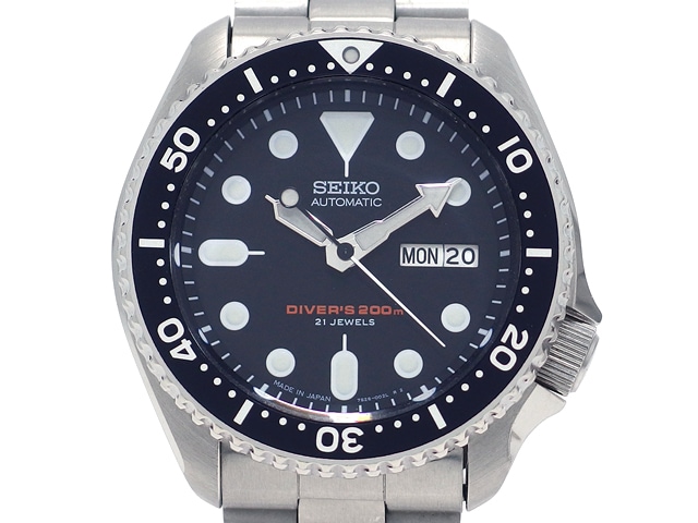 セイコー ダイバーズ200M ブラックボーイ SKX007J 7S26-0020 自動巻 USED