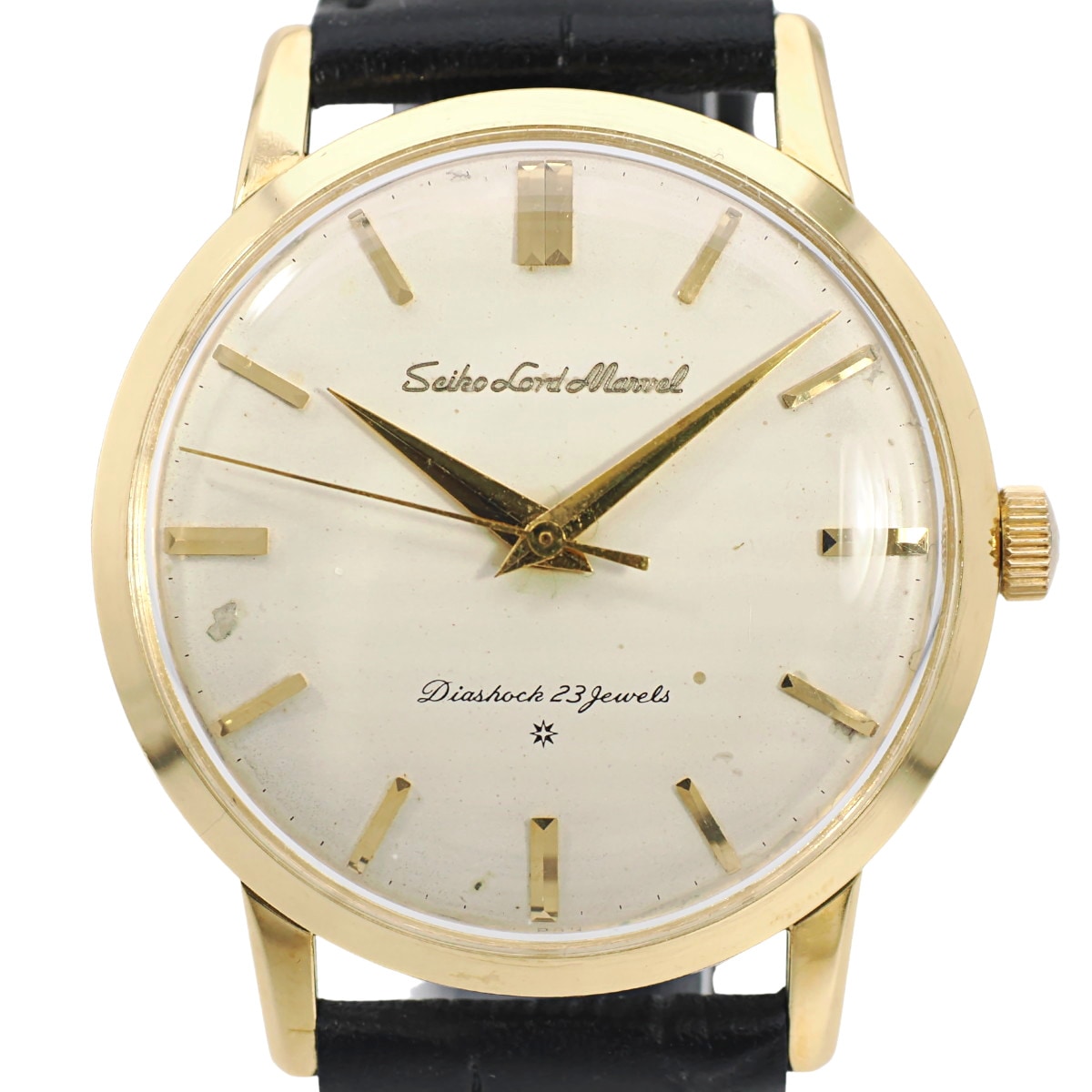セイコー ロードマーベル J14050 18金無垢 彫り文字 SD文字盤 SEIKO