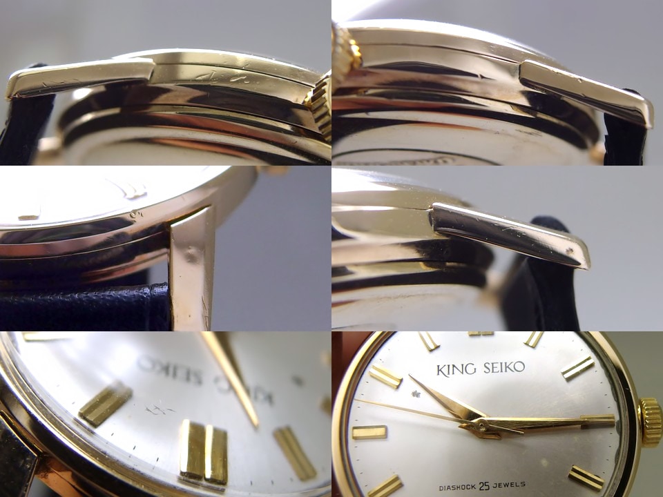 キングセイコー J14102 1st AD文字盤 14K金張り 25石 手巻 OH済
