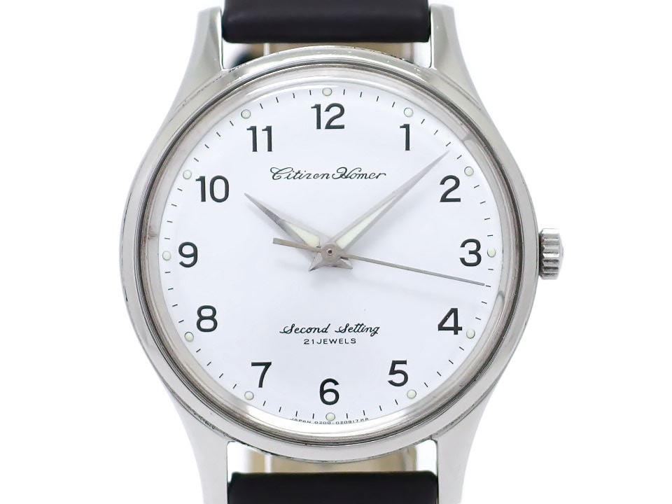 シチズン ホーマー 国鉄時計 門鉄 21石 手巻 OH済 昭和49年製