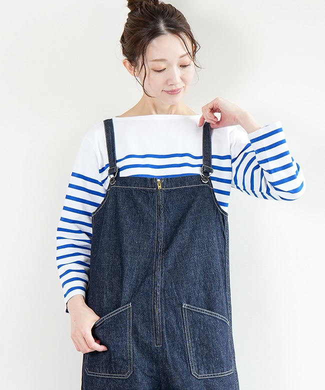 JL251P35]JOHNBULL(ジョンブル) デニムチューブサロペット