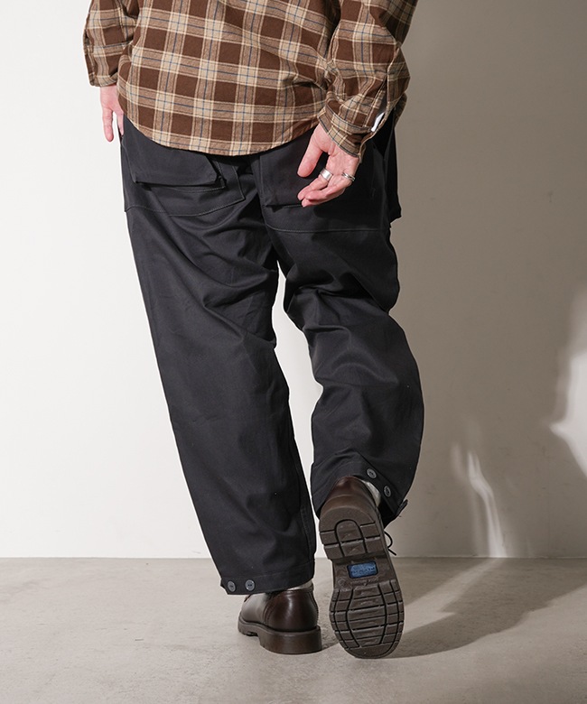 SF-242181]SASSAFRAS(ササフラス) Digs Crew Pants 4/5 / Cotton Duck