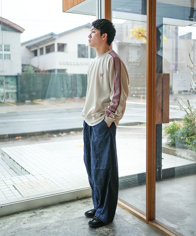 SALE 30%OFF】[QV306]NEEDLES(ニードルズ) Track Crew Neck Shirt