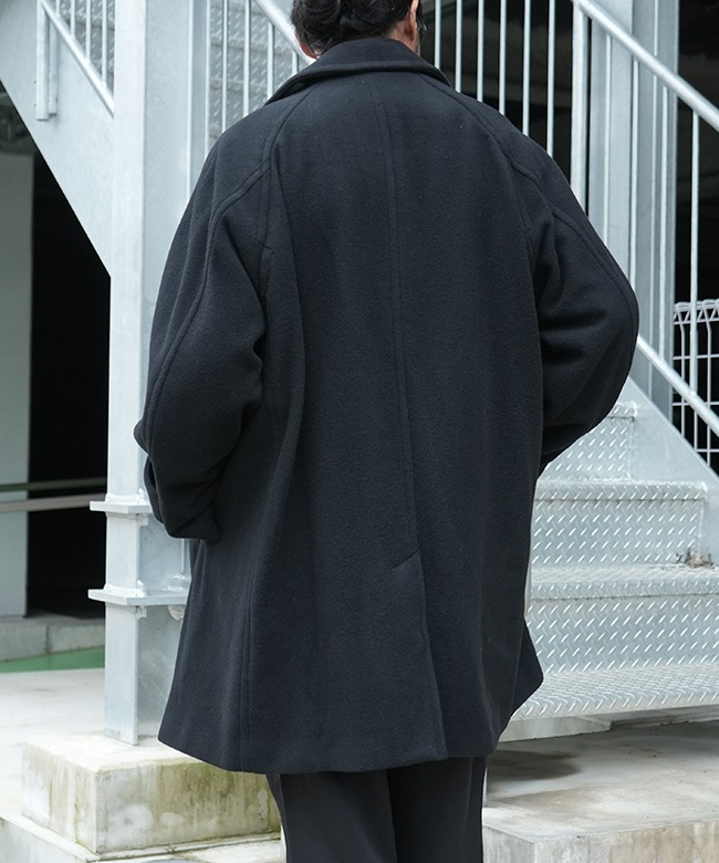 SALE 30%OFF】[243-91701]EVCON(エビコン) Wool Stain Collar Half