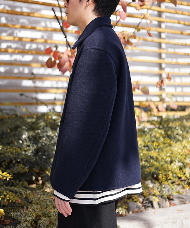 ◇[DT-A0210WLP]DANTON(ダントン) WOOL LIGHT PILE COVERALLS JACKET