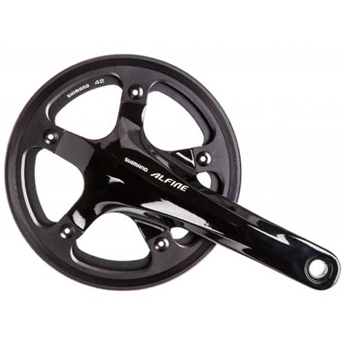 シマノ ALFINE FC-S501 クランクセット チェーンガード有 シングル
