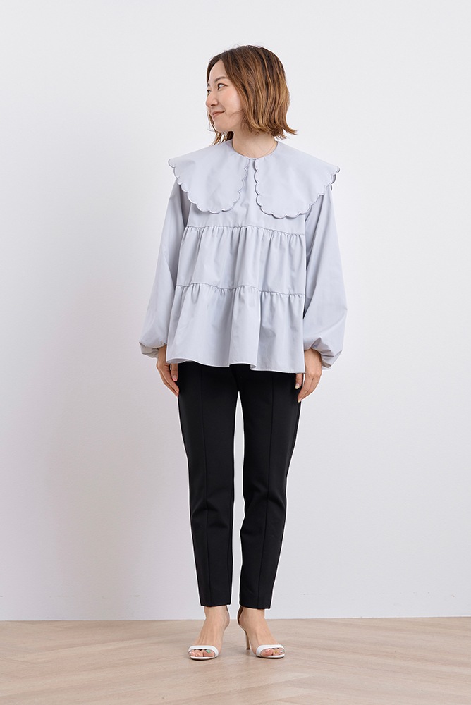 yori ぬくぬくスリムパンツ ネイビー 36 ぬくぬくスリムパンツ | all