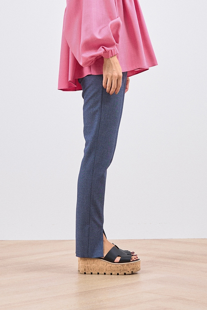 美品】yori ヨリ フロントスリットレギンスパンツ 36 美品】yori ヨリ