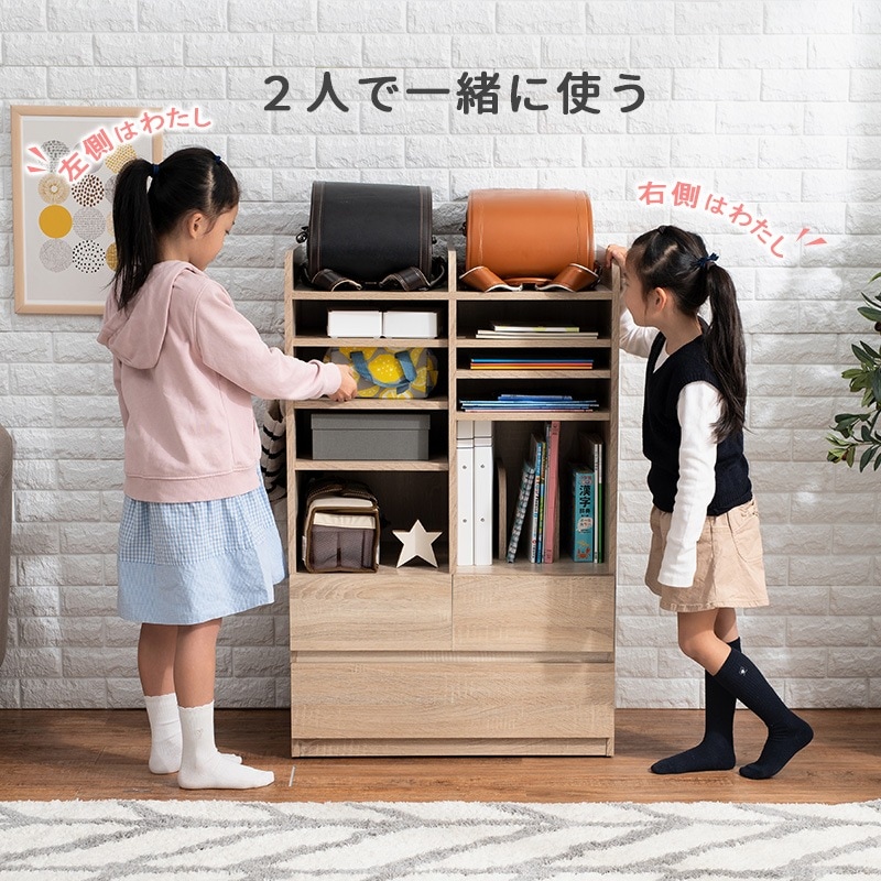 ユアサプライムス.com｜ランドセルラック 大容量 キャスター 引出し