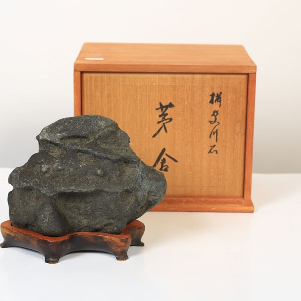水石：揖斐川石 茅舎【現品】*資材 いびがわ くずや | 水石・飾り石