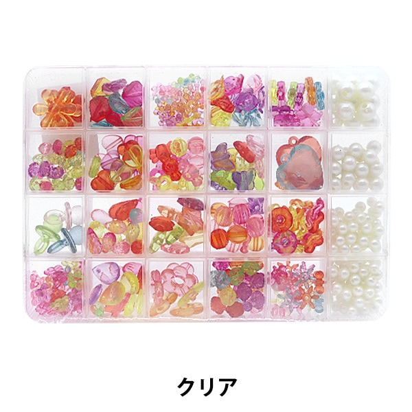 ビーズセール】 ビーズ 『キッズビーズセット クリア GN-80-21S-B