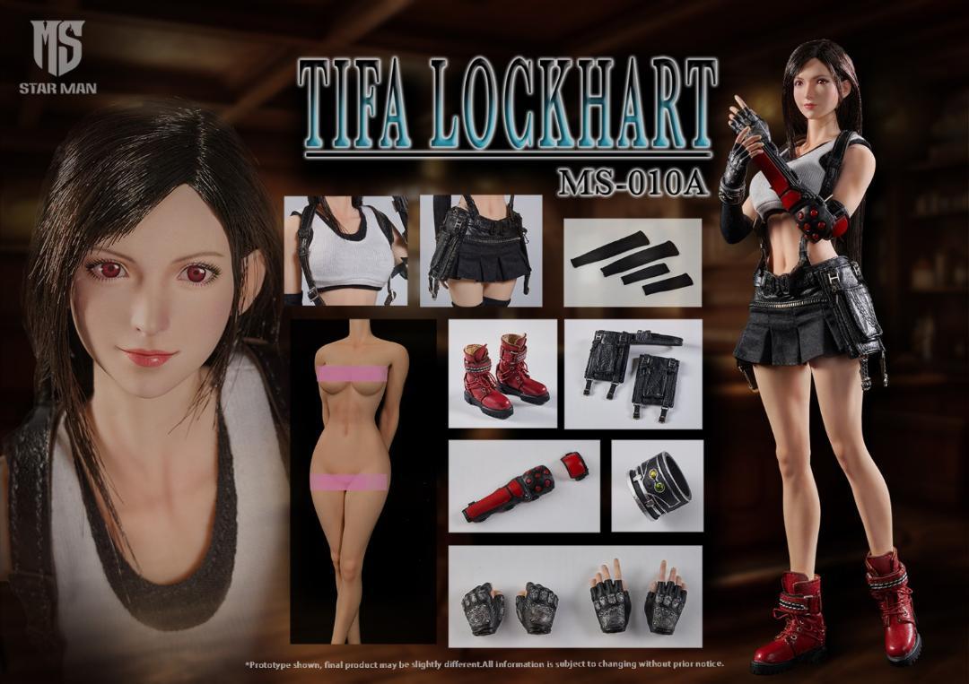 STAR MAN 1/6 ティファ ホワイトタンクトップ と ブラックショート