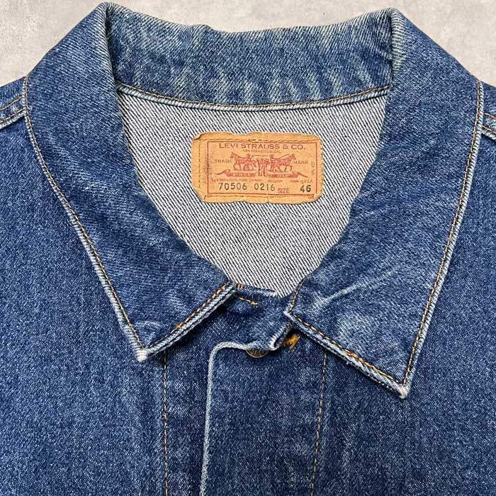 90's Levi's 70506-0216 DENIM JACKET Made in USA SIZE 46 90年代