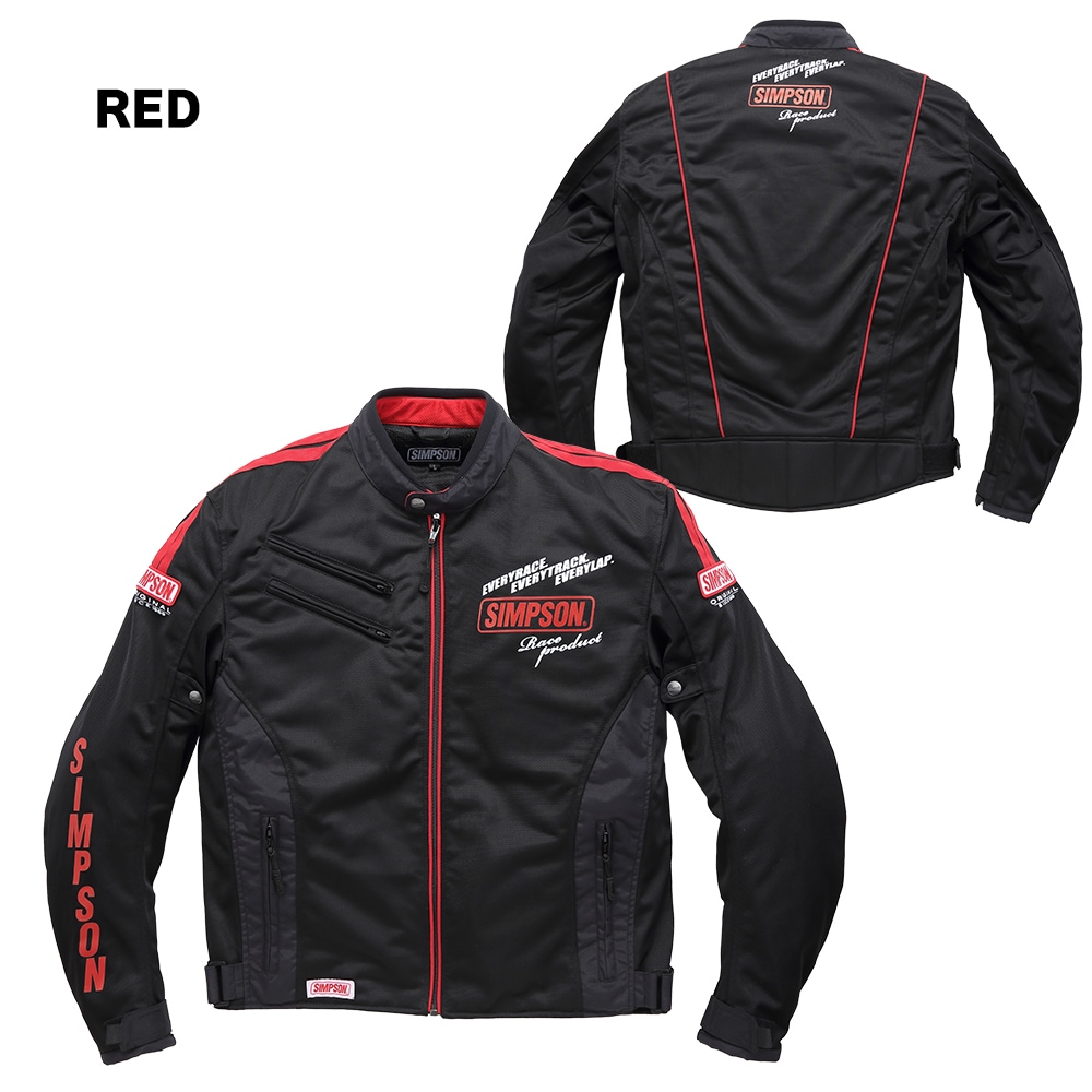 SIMPSON NSM-2204 ライダース メッシュジャケット 春夏モデル